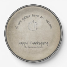 Rustieke Thanksgiving pompoen schets