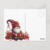 Rustieke Thanksgiving Pompoen Waterverf Herfst Briefkaart (Achterkant)