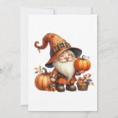 Rustieke Thanksgiving Pompoen Waterverf Herfst Kaart (Achterkant)