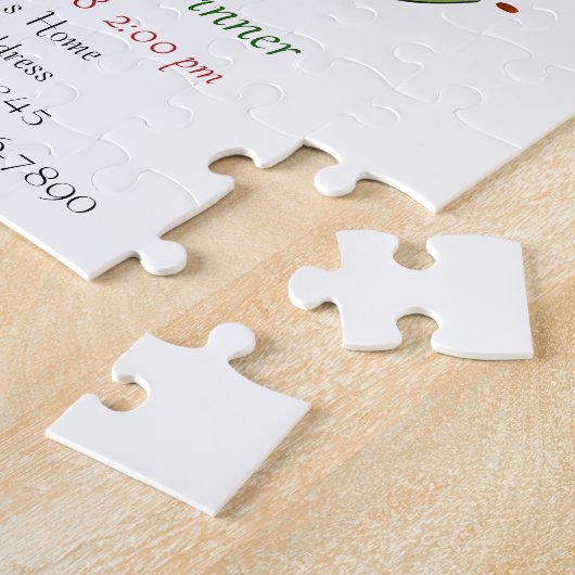 Rustieke Thanksgiving Pompoen Waterverf Herfst Legpuzzel (Zijkant)