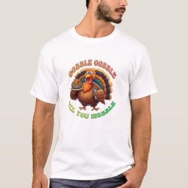 Rustieke Thanksgiving Pompoen Waterverf Herfst T-shirt