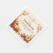 Rustieke Thanksgiving pompoenen & bessen Gepersona Servet (Hoek)