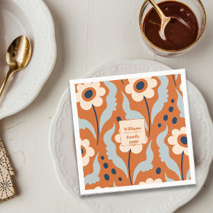 Rustieke Thanksgiving Sinaasappel Bloemen Custom N Servet