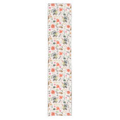 Rustieke Thanksgiving turkey all-over print Korte Tafelloper (Voorkant)