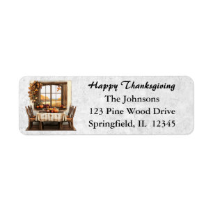 Rustieke Thanksgiving verzamelen Etiket