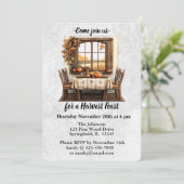 Rustieke Thanksgiving verzamelen Kaart (Staand voorkant)