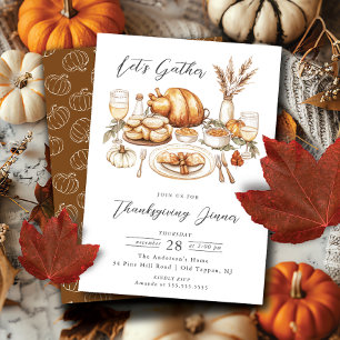Rustieke Thanksgiving verzamelen Kaart