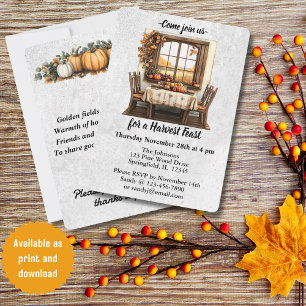 Rustieke Thanksgiving verzamelen Kaart