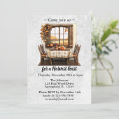 Rustieke Thanksgiving verzamelen Kaart (Staand voorkant)