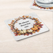 Rustieke Thanksgiving verzamelen Kartonnen Onderzetters (Schuin)