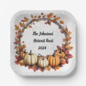 Rustieke Thanksgiving verzamelen Papieren Bordje (Voorkant)
