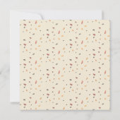 Rustieke Thanksgiving Waterverf Herfstbladeren Bedankkaart (Achterkant)