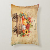Rustieke Thanksgiving winkelwagen Decor Accent Kus Accent Kussen (Voorkant(Verticaal))