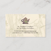 rustieke theepot | Blad | Juniper Herbal Branches Visitekaartje (Achterkant)