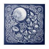 Rustieke Thistle Moon Keramisch Tegeltje (Voorkant)