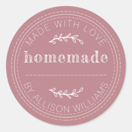 Rustieke Thuis Gebakken Producten Jam Can Dusty Ro Ronde Sticker