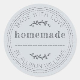 Rustieke Thuisgebakken Bakkerijproducten Jam Blik  Ronde Sticker