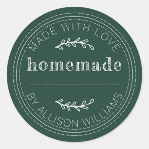 Rustieke Thuisgebakken Bakkerijproducten Jam Kan D Ronde Sticker