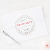 Rustieke Thuisgebakken Broodjes Jam Inmaken Modern Ronde Sticker (Envelop)