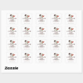 Rustieke Thuisgebakken Eten Vierkante Sticker (Vel)