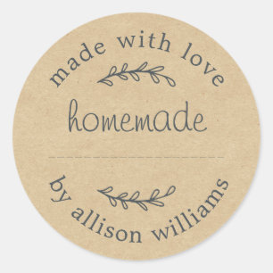 Rustieke Thuisgemaakte Bakkerijproducten Jam Kan K Ronde Sticker