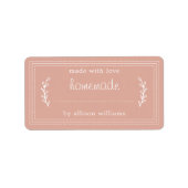 Rustieke Thuisgemaakte Gebakken Waren Jam Inmaken  Etiket (Voorkant)