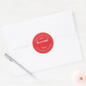 Rustieke Thuisgemaakte Gebakken Waren Jam Kan Held Ronde Sticker (Envelop)