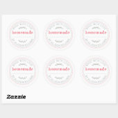Rustieke Thuisgemaakte Moderne Keuken Label (Vel)