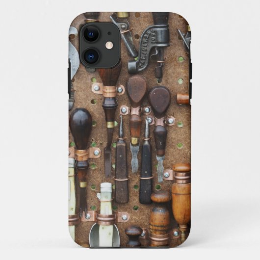 Rustieke timmerwerktuigen Handyman Case-Mate iPhone Case (Achterkant)