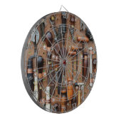 Rustieke timmerwerktuigen Handyman Dartbord (Voorkant Links)