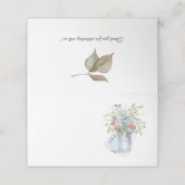 Rustieke Tin Bucket Rozen Wildflowers Boeket | Plaatskaartje (Buitenkant ongevouwen)