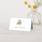 Rustieke Tin Bucket Rozen Wildflowers Boeket | Plaatskaartje (Achterkant)