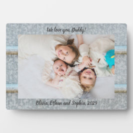 Rustieke Tin Silo We Love You Gepersonaliseerde na Fotoplaat