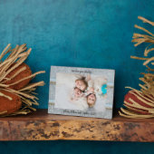 Rustieke Tin Silo We Love You Gepersonaliseerde na Fotoplaat (Zijkant)