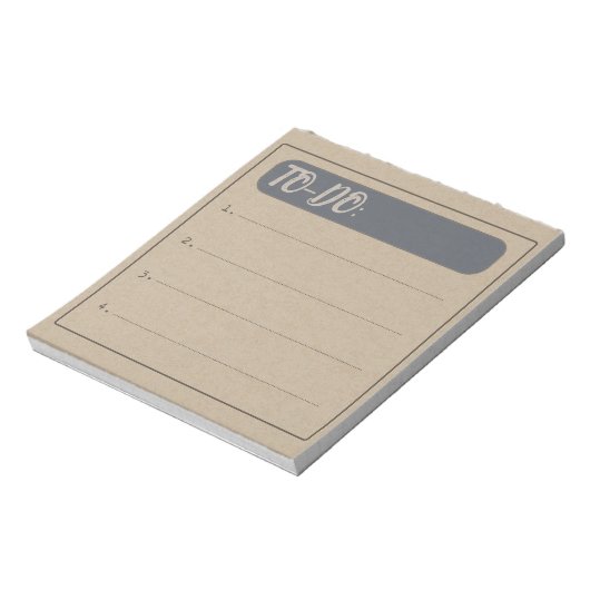Rustieke  To-Do lijst Notitieblok (Linkerzijde)