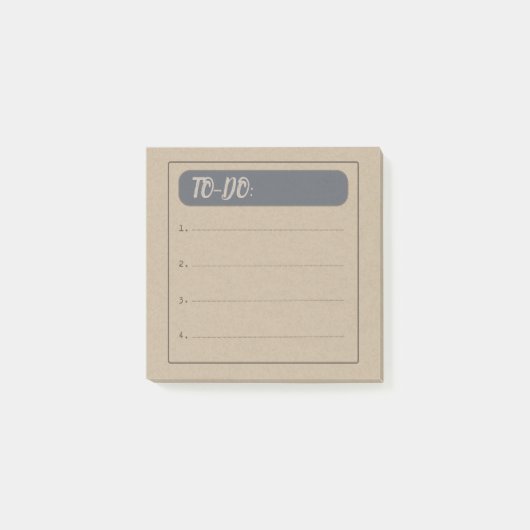 Rustieke  To-Do lijst Post-it® Notes (Voorkant)