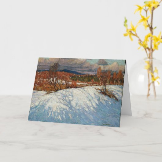 Rustieke Tom Thomson schilderij Algonquin Park Can Kaart (Gele Bloem)