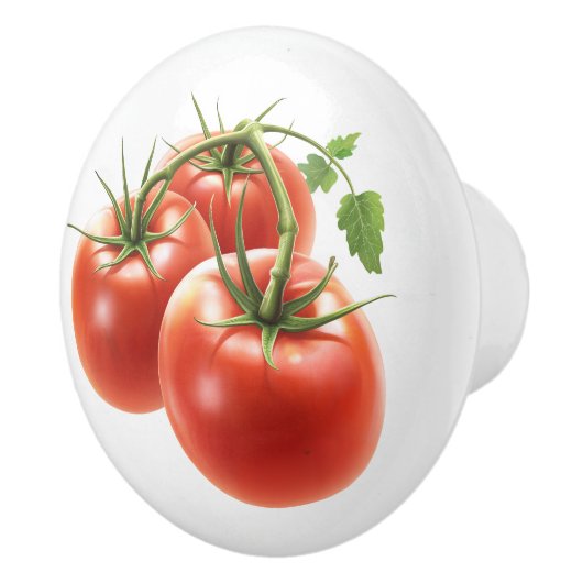 rustieke tomaten keramische knop (Rechts)