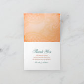 Rustieke, Toscaanse Turquoise Bedankkaartjes Bedankkaart (Binnen)