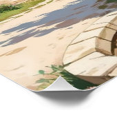 Rustieke Toscaanse Wandpost Wall Art – Perfect Poster (Hoek)