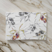 Rustieke Toscaanse Waterverf Olive Branch Theedoek