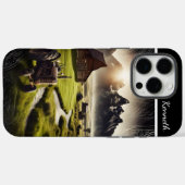 Rustieke Tractor bij zonsondergang Case-Mate iPhone Case (Achterkant (horizontaal))