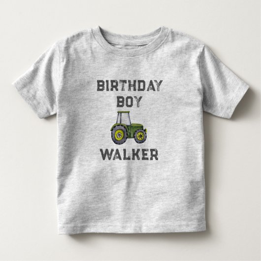 Rustieke Tractor Boerderij Boy Birthday Boy Kinder Shirts (Voorkant)