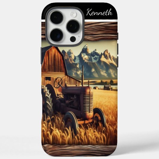 Rustieke tractor in de bergen Case-Mate iPhone case (Achterkant)