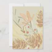 Rustieke traditionele Thanksgiving Dinner Party Kaart (Achterkant)