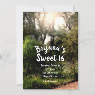 Rustieke Trail Bloemrijke Betoverde Bos Sweet 16  Kaart