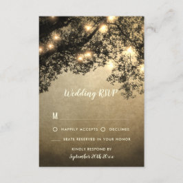 Rustieke Tree Branch Bruiloft RSVP Kaarten Kaartje