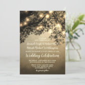 Rustieke Tree Branch bruiloft uitnodigingen (Staand voorkant)