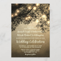 Rustieke  Tree Branch bruiloft uitnodigingen