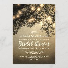 Rustieke Tree Bridal Shower Uitnodigingen
